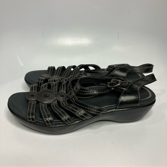 Dansko black leather sandals size 39 - Picture 3 of 8